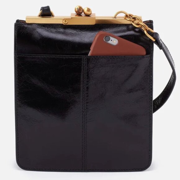 HOBO Vivian Small Crossbody black leather 7 x 8 x 2" NWT - Picture 3 of 12